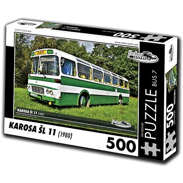 Retro-auta Puzzle Bus č. 7 Karosa ŠL 11 (1980) 500 dílků