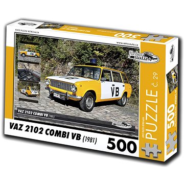 Retro-auta Puzzle č. 29 VAZ 2102 Combi VB (1981) 500 dílků