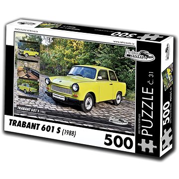 Retro-auta Puzzle č. 31 Trabant 601 S (1988) 500 dílků
