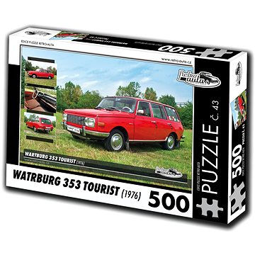 Retro-auta Puzzle č. 43 Wartburg 353 Tourist (1976) 500 dílků
