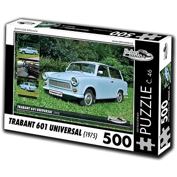 Retro-auta Puzzle č. 46 Trabant 601 Universal (1975) 500 dílků