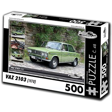Retro-auta Puzzle č. 48 Vaz 2103 (1978) 500 dílků