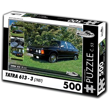 Retro-auta Puzzle č. 53 Tatra 613-3 (1987) 500 dílků