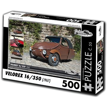 Retro-auta Puzzle č. 55 Velorex 16/350 (1967) 500 dílků