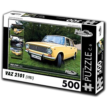 Retro-auta Puzzle č. 6 VAZ 2101 (1981) 500 dílků