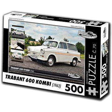 Retro-auta Puzzle č. 70 Trabant 600 KOMBI (1963) 500 dílků