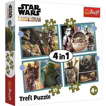 Trefl Puzzle Star Wars: Mandalorian 4v1 (35,48,54,70 dílků)