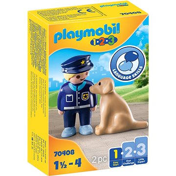 E-shop Playmobil 70408 Polizist mit Hund