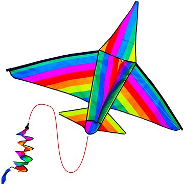 E-shop Drache - Regenbogenfarbenes Flugzeug