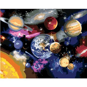 Malování podle čísel - Planety sluneční soustavy (Howard Robinson)