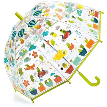 Djeco Krásný designový deštník - Žabí cestování