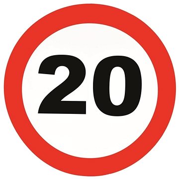 Dekorace dopravní značka 20