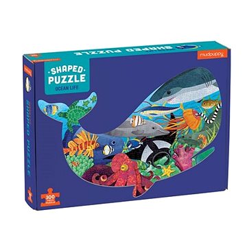 Tvarované puzzle - Život v oceánu (300 ks)