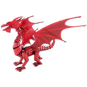 Metal Earth 3D puzzle Červený drak (ICONX)
