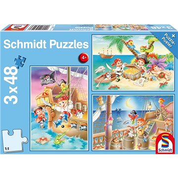 Schmidt Puzzle Piráti 3x48 dílků