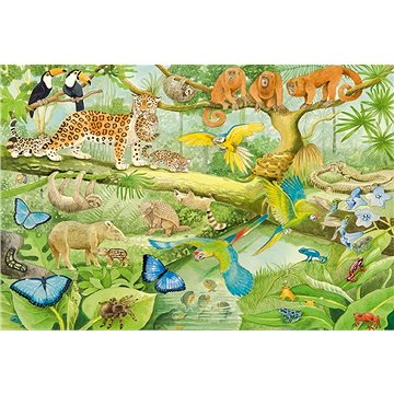 Schmidt Puzzle Zvířata v džungli 100 dílků