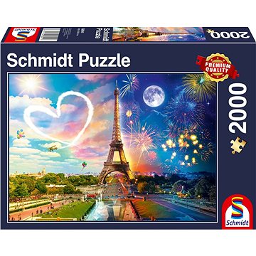 Schmidt Puzzle Paříž ve dne, v noci 2000 dílků