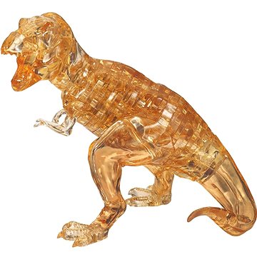 HCM Kinzel 3D Crystal puzzle Tyranosaurus žlutý 49 dílků