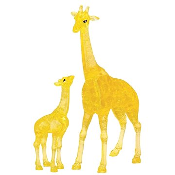 HCM Kinzel 3D Crystal puzzle Žirafa s mládětem 38 dílků