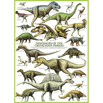 Eurographics Puzzle Svět dinosaurů: Křída 1000 dílků