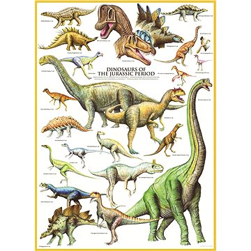 Eurographics Puzzle Svět dinosaurů: Jura 1000 dílků