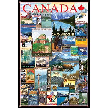 Eurographics Puzzle Plakáty z cest Kanadou 1000 dílků