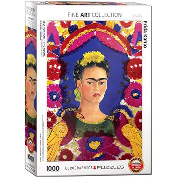 Eurographics Puzzle Portrét Frídy Kahlo v rámu 1000 dílků