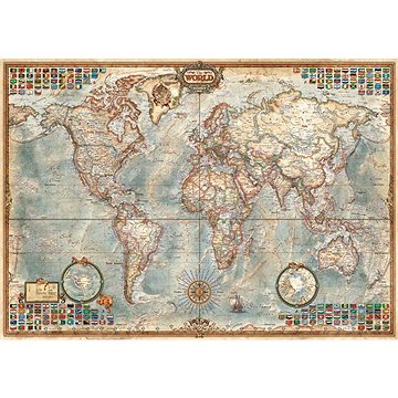 Educa Puzzle Stará politická mapa světa 1500 dílků