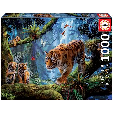 Educa Puzzle Tygři na stromě 1000 dílků