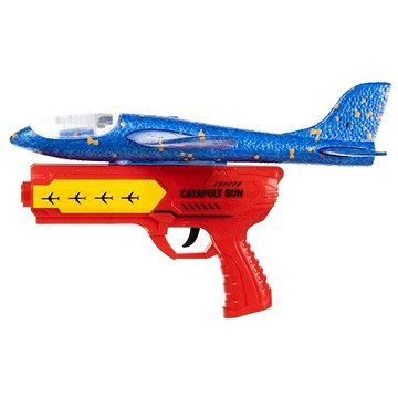 Kruzzel 20497 Pistole vystřelující letadla červeno-modrá