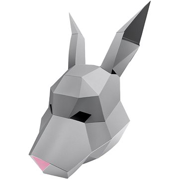 PolyPaper - 3D Papírová maska - Králík barevný