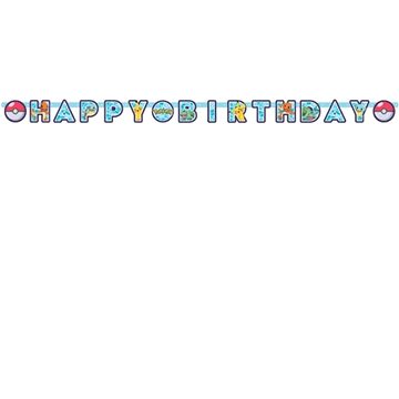 AMSCAN Girlanda Pokémon Happy Birthday narozeniny 218 cm