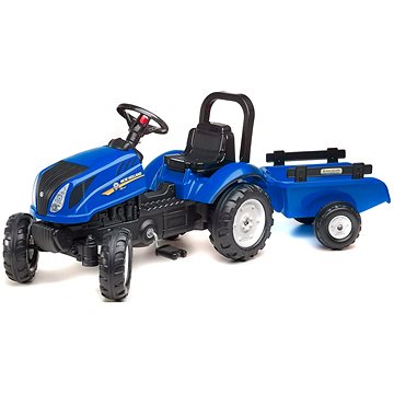 Traktor s valníkem - modrý