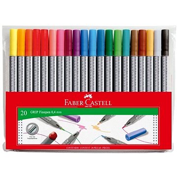 E-shop Faber-Castell Marker Grip 0,4 mm, 20 Farben