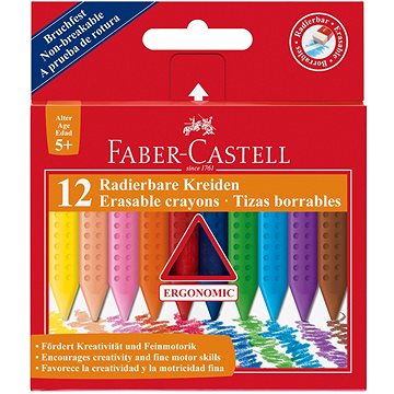 FABER-CASTELL Plastic Colour Grip, 12 barev