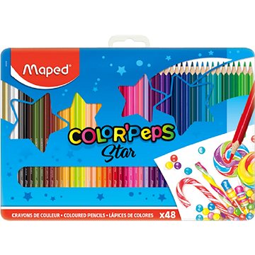 E-shop Maped Color Peps Metal Box, 48 Farben