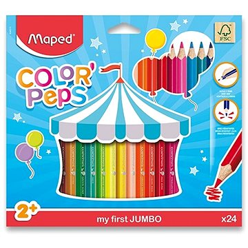 MAPED Color Peps Jumbo, 24 barev