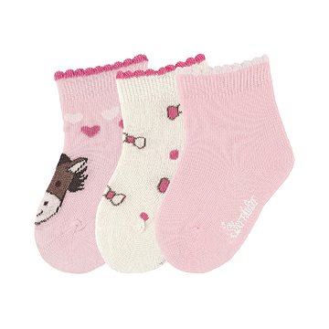 Sterntaler kojenecké 3 páry dívčí růžové koník 8411921
