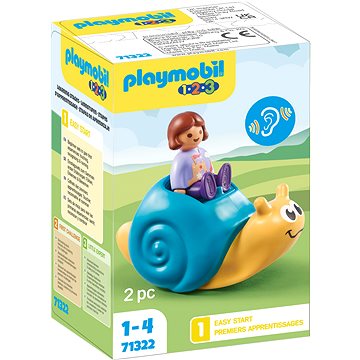 E-shop Playmobil 71322 1.2.3: Schaukelschnecke mit Rassel