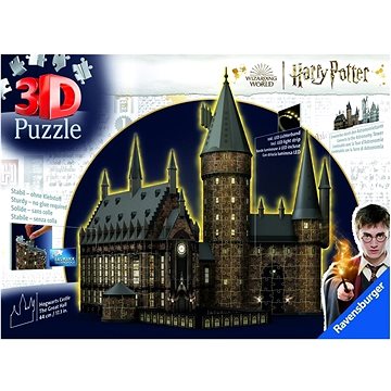 E-shop Harry Potter: Schloss Hogwarts - Große Halle (Night Edition) 540 Teile