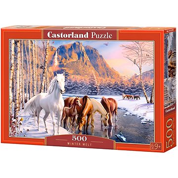 CASTORLAND Puzzle Stádo koní 500 dílků