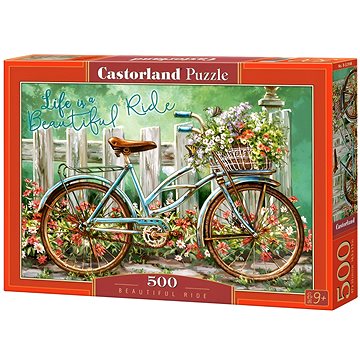 CASTORLAND Puzzle Bicykl s květinou 500 dílků