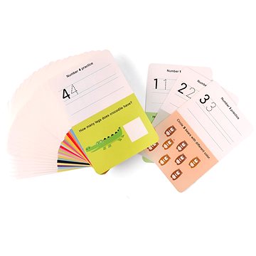 Mideer smývatelné kartičky s fixou - anglické číslice