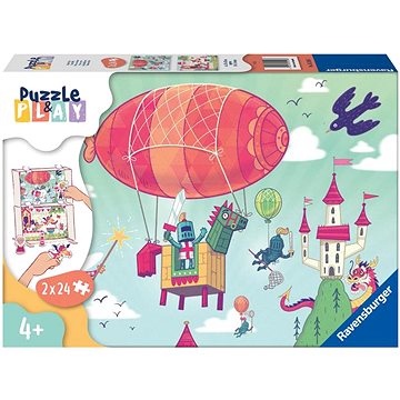 E-shop Ravensburger 055968 Puzzle & Play Royale Party - 2 x 24 Teile