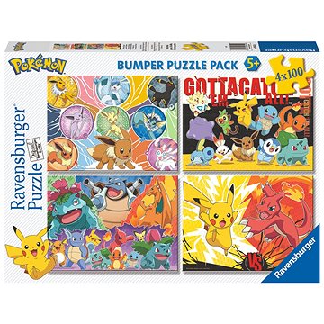 E-shop Ravensburger 056514 Pokémon - 4 x 100 Teile
