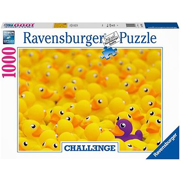 E-shop Ravensburger 170975 Challenge Puzzle: Quietscheenten - 1000 Teile