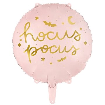 Foliový balónek hocus pocus - růžový - halloween - čarodějnice - 45 cm