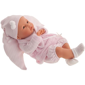 Antonio Juan 14049 Bimba - mrkací panenka miminko se zvuky a měkkým látkovým tělem - 37 cm