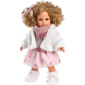 E-shop Llorens 53542 Elena - Realistische Puppe mit weichem Stoffkörper - 35 cm