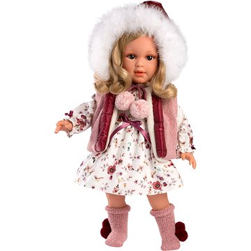 Llorens 54037 Lucia - realistická panenka s měkkým látkovým tělem - 40 cm